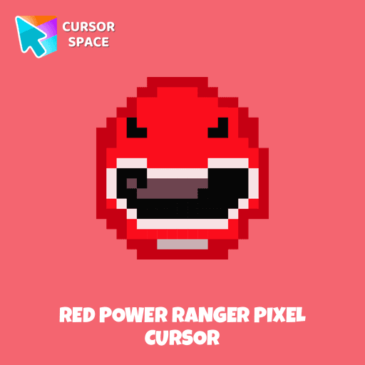 Red Power Ranger Pixel cursor